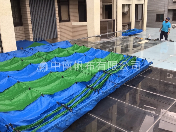 台北客戶天幕遮陽網工程