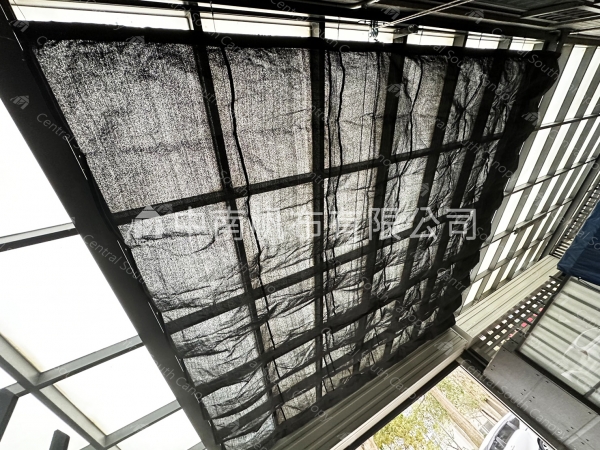 竹北住宅-採光罩下可收式遮陽網